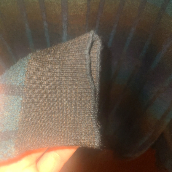 Norm Thompson Wool Blend Sweater Striped Multicolor Grandpa Coogie Biggie Style - Picture 4 of 5